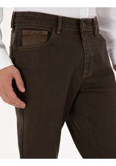 Pierre Cardin Kahverengi Slim Fit Jean Pantolon 50315302-vr163