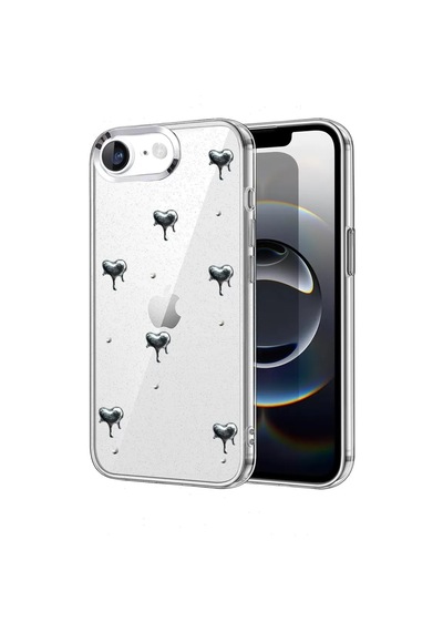Newface Apple İphone 16e Fiyonk Desenli Kapak - Desen 1 Beyaz