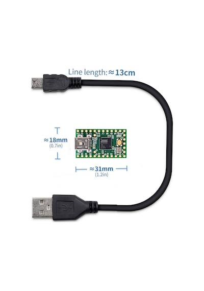 Teensy 2.0 ATmega32u4 Kit Geliştirme Kartı Arduino