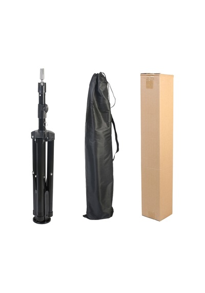 Kuaför Eğitim Mankeni İçin Ayaklı Metal Tripod / Siyah + Taşıma Çantası - Elm-463407 Karışık - Çok Renkli