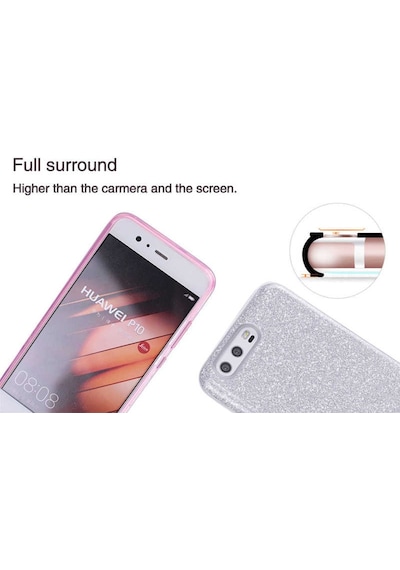 Huawei P10 Kilif Simli Parlak Shining Kapak 388566073