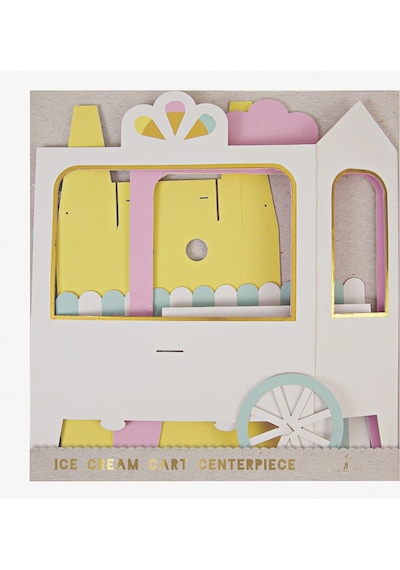 Meri Meri - Ice Cream Cart Centerpiece - Dondurma Arabası Masa Süsü