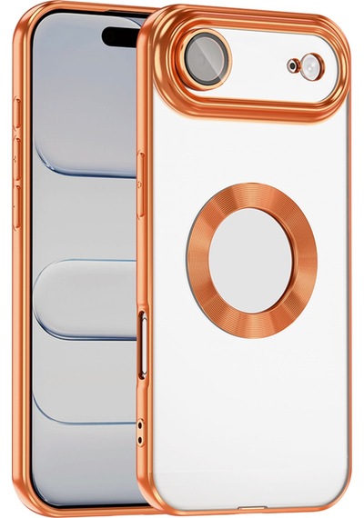 Apple Apple iPhone 17 Air İçin Uyumlu Kamera Korumalı Logo Gösteren Renkli Kılıf