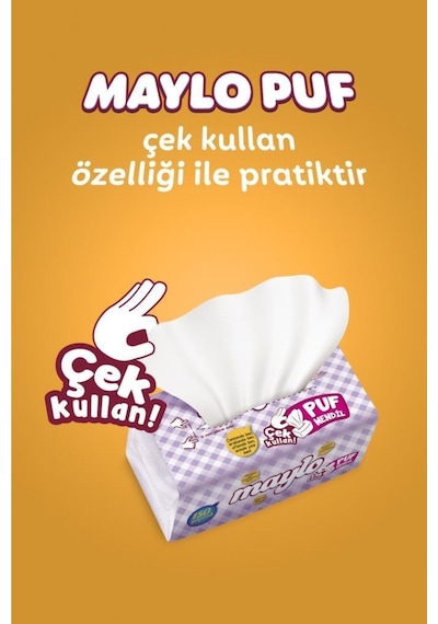 Maylo Puf Mendil 150 Yaprak 12'Li Paket