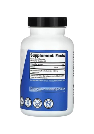 Nutricost Hmb 1000mg 120 Capsules Abd Menşei.37. Aromasız