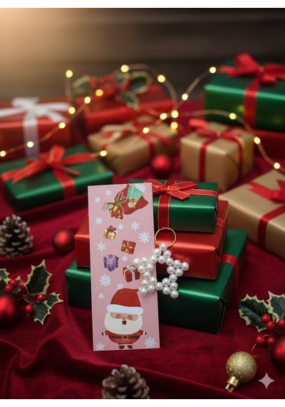 1 Adet Noel Baba Yılbaşı Ayracı Ve Yıldız Anahtarlık - Yılbaşı Hediye - Yılbaşı Süsü - Jelatinli