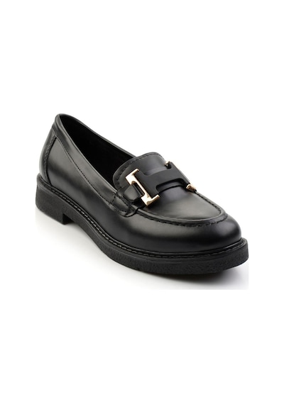Bambi Siyah Kadın Loafer Ayakkabı K01257050009 Siyah