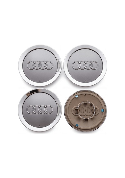 Audi A6 A8 S6 S8 Uyumlu 4e0 601 165 A 145 Mm Krom Gri Jant Göbeği 4lü Set - 908374179