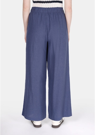 Colin's Colins Regular Fit Yüksel Bel Geniş Paça Kadın Mavi Pantolon Cl1074805 Q1.v2 Inv İndigo
