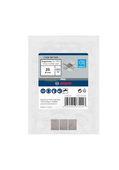 Bosch Pro 25 Mm Sulu Karot Ucu İçin Yedek Elmas-segment 2608601803