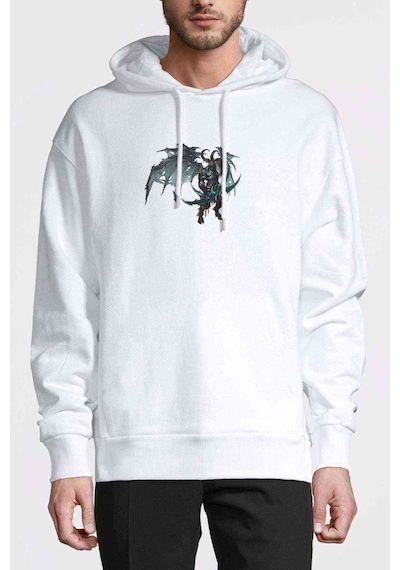 World Of Warcraft Illidan Stormrage Baskılı Beyaz Erkek Sweat (531034810)