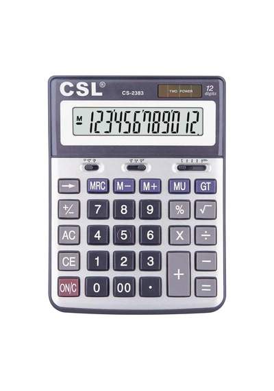 Csl Cs-2383 12 Hane Masa Tipi Hesap Makinesi Diğer