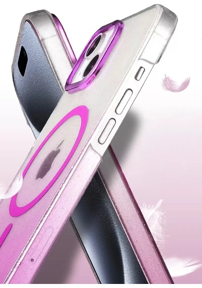 Newface Apple İphone 15 Plus Glossy Magsafe Kapak - Mavi