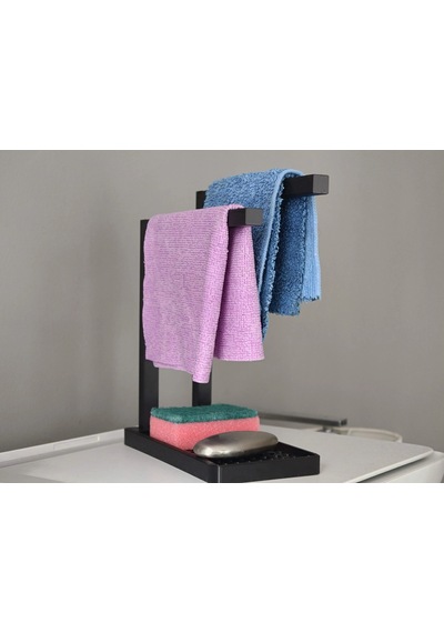 3d Baskı Havluluk Ve Sabunluk Organizer - Lavabo Üstü Çok Amaçlı Düzenleyici-siyah Çok Renkli