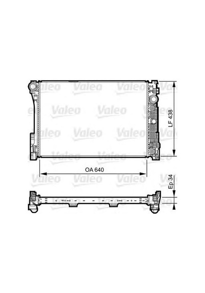 Valeo Motor Su Radyatörü Mercedes W204 S204 C204 C218 X218 W212 S212 C207 A207 X204 Valeo 735292 A2045003603