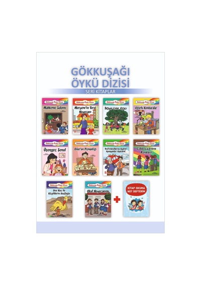 1.Sınıflar için Gökkuşağı Öykü Dizisi + Kitap Okuma Not Defteri