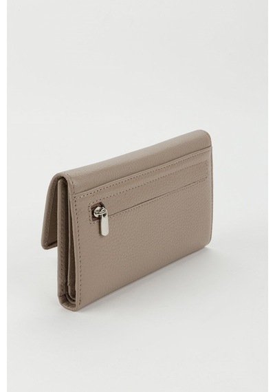 Fossil Kutulu Hakiki Deri Orta Boy Çok Gözlü Kadın El Portföyü Kartlık Cüzdan Vizon