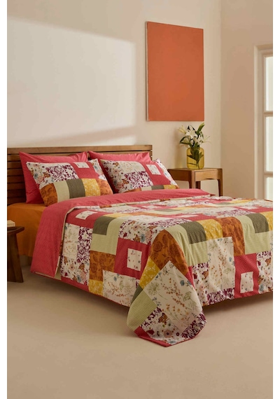 Sarah Anderson Comfora Çift Kişilik Nevresim Takımı Multicolour