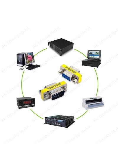 9 Pin Rs232 Db9 Pin Erkek-dişi Seri Kablo Cinsiyet Değiştirici