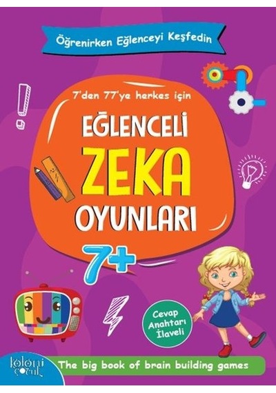 Süper Zeka Oyunları-Mor Kitap 7+- Koloni Çocuk Yayınları