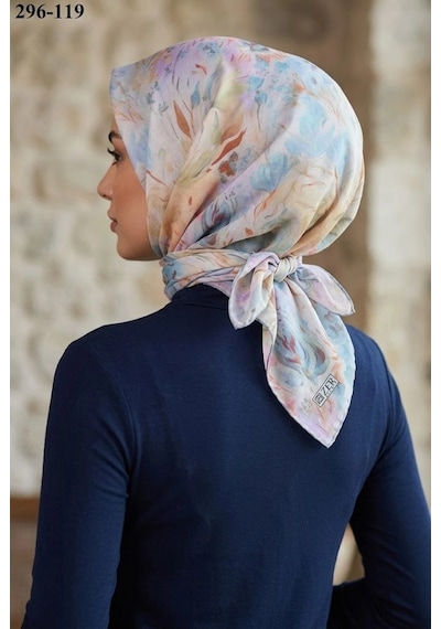 Zer Scarf Zer Scarfs Dijital Soft Pamuk Eşarp 296-119 Çok Renkli