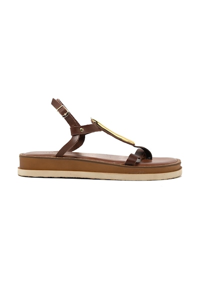 148 Brown Sandalet Kadın 26035 Myconian 2025 Greek Sandal Kahverengi