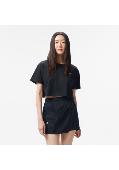 Converse Sporty Boxy Kadın Siyah T-shirt