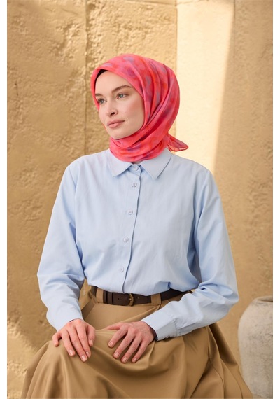 Silk Home Soft Eşarp 73098-14 Nar Çiçeği, Eflatun, Pembe