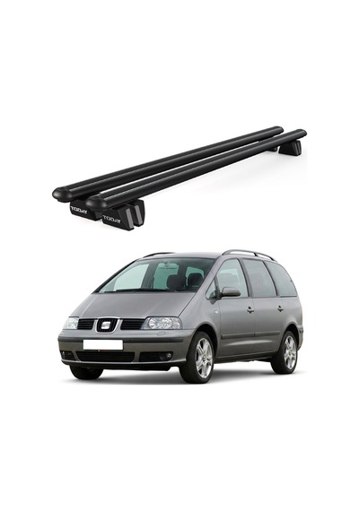 Pençe Seat Alhambra Ara Atkı 2001-2010 Uyumlu Siyah Ara Atkı Port Bagaj Tavan Barı