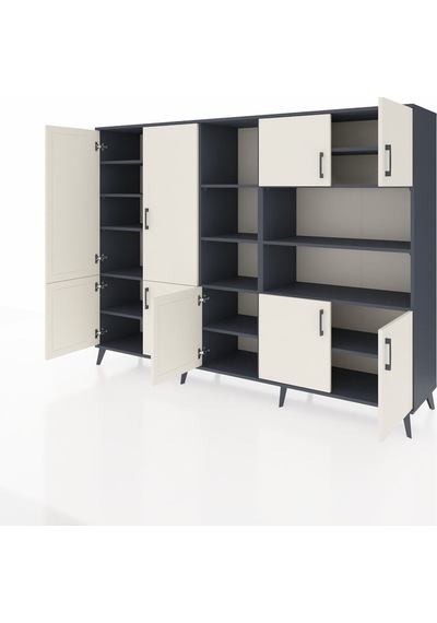 Hyperion Dolap 14 Raflı 9 Kapaklı 220x44x163 Antrasit-aytaşı/antr Antrasit-aytaşı/antrasit Hyperion Dolap 14 Raflı 9 Kapaklı 220x44x163 Antrasit-aytaşı/antr Antrasit-aytaşı/antrasit