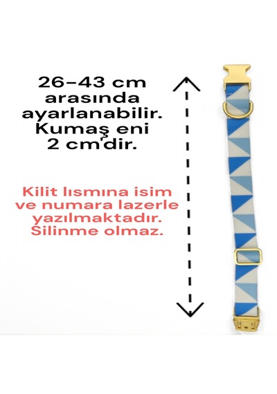 Caramelos Köpek Tasması-küçük Irk Ve Orta Irk İsimli Tasma 7 Açık Mavi Caramelos Köpek Tasması-küçük Irk Ve Orta Irk İsimli Tasma 7 Açık Mavi