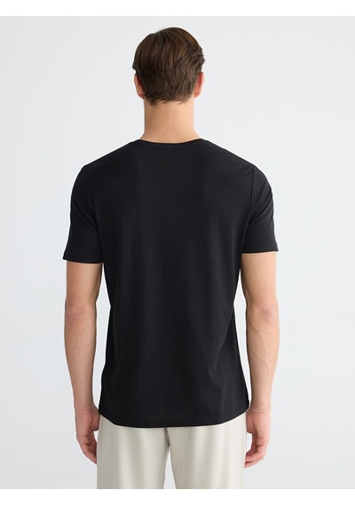 Lcwaıkıkı Classic Siyah Slim Fit Basic Soft Touch Tişört