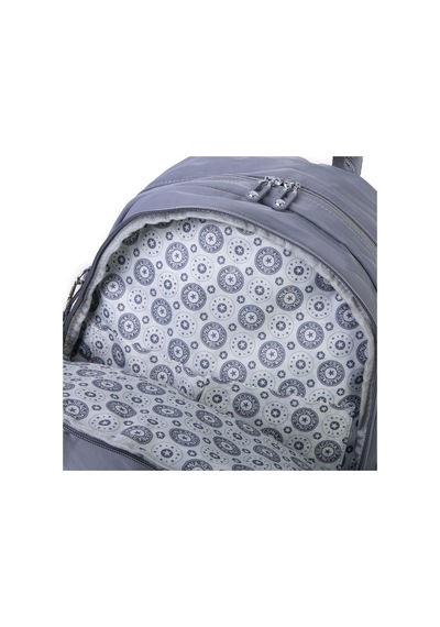 Nas Bag Unisex Büyük Boy Sırt Çantası Çok Gözlü Okul Çantası Gri Gri