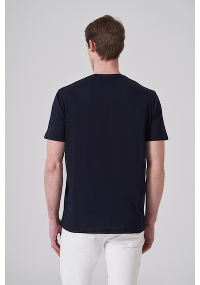 Morven Erkek Lacivert Basic Bisiklet Yaka Dynamic Fit Pamuk T-shirt 26yc018008200 Lacivert