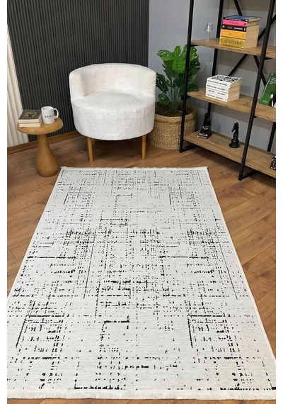 Tr Şönil Dokuma Kayma Yapmaz Makinede Yıkanabilir Leke Tutmaz Kesme Bohem Kilim Vizon 2 Krem Diğer