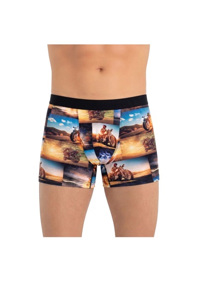 Just Inner Erkek Pamuklu Boxer Dijital Baskı Ekstra Konforlu Kalıp 138000 Yeşil