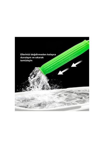 Magic Mop Kendinden Sıkmalı Mikrofiber Paspas Ucu Oto Ve Ev Mop