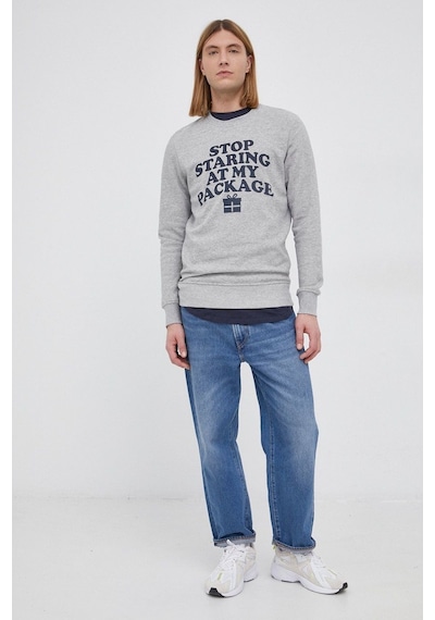 Jack & Jones Jack Jones Erkek Sweatshırt 12198356-grey Gri