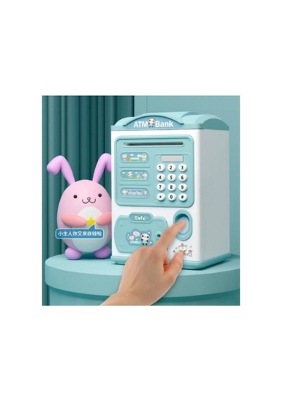 Yeşil Parmak Izi Ve Şifreli Elektronik Atm Kumbara Otomatik Para Çekme Özellikli, Güvenli Çocuk Kumbarası - 881985231