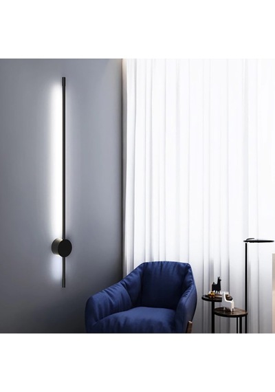 Led Duvar Aplik Çubuk Siyah