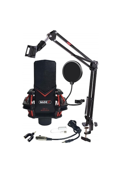 Midex Gaming GMX1ST Oyuncu Mikrofonu Tak Çalıştır Oyun Mikrofonu
