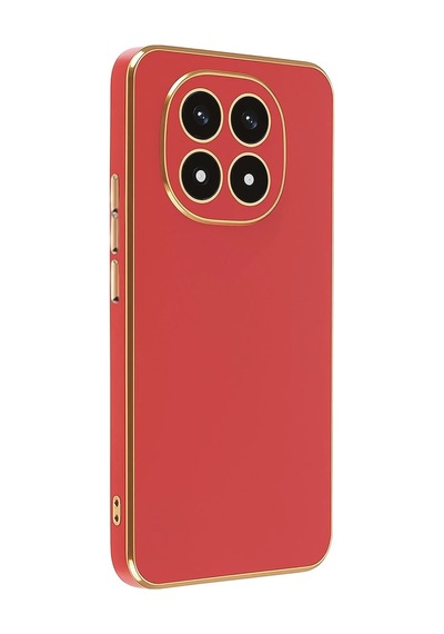 Xiaomi Redmi Note 14 Pro 4g Uyumlu Kılıf Volet Silikon - Kırmızı