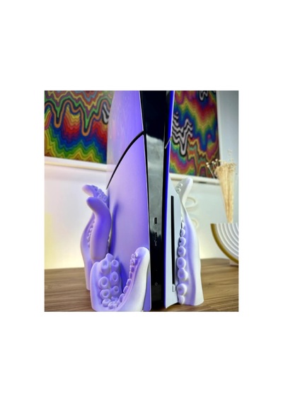 Ps5 Slim Playstation 5 Slim Cd Disk Versiyon Uyumlu Ahtapot Dikey Tentacle Vertical Stand