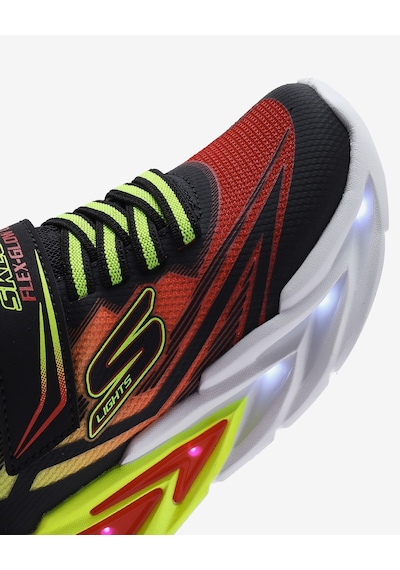 Skechers Flexglow Ultra Büyük Erkek Çocuk Siyah Işıklı Spor Ayakkabı 400139l Bkrd Siyah