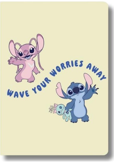 Keskin Color Lisanslı Stitch Wave Your Worries Away 80 Yaprak A5 Defter