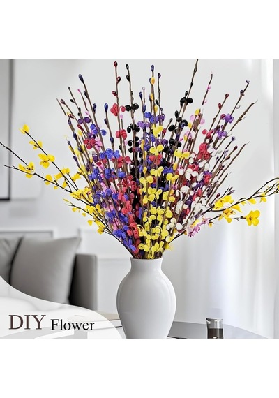 Yapay Çiçek Teli, Çiçek Aranjman Yapım Teli - 2 Mm, 10 Adet - 40 Cm - Kahverengi Kahverengi