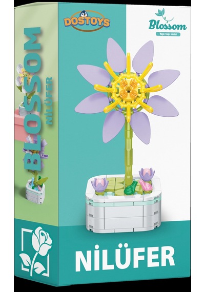 Mikro Blok Nilüfer Çiçek  Setleri Mini - Çiçek - Blossom Çiçek