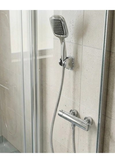 Hubrendy Tekno Siyah Duş Başlığı Seti Spiral Hortumlu El Duşu Ve Duvar Askısı Banyo Seti Diğer