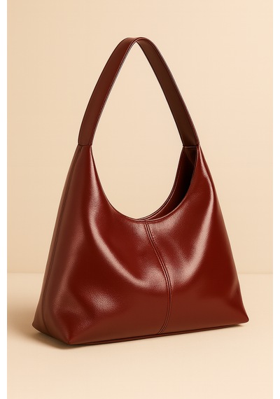 Hmo Store Elite Gloss Edition Modern & Lüks Siyah Çanta Bordo