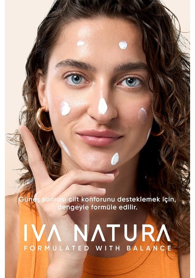 İva Natura Organik Güneş Sonrası Bakım Kremi Aloe Vera &amp Bitkisel Yağ Kompleksi Yatıştırıcı Nem Bakı